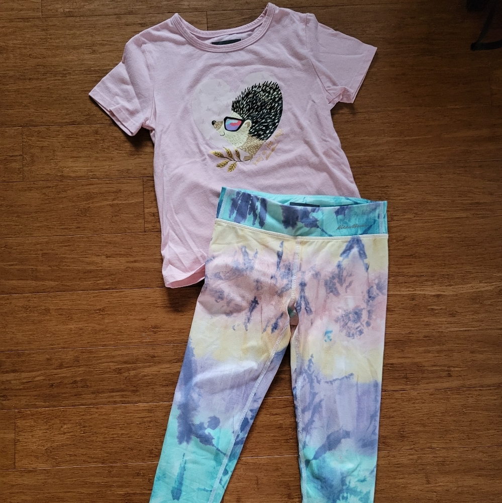 Girls leggings and tee